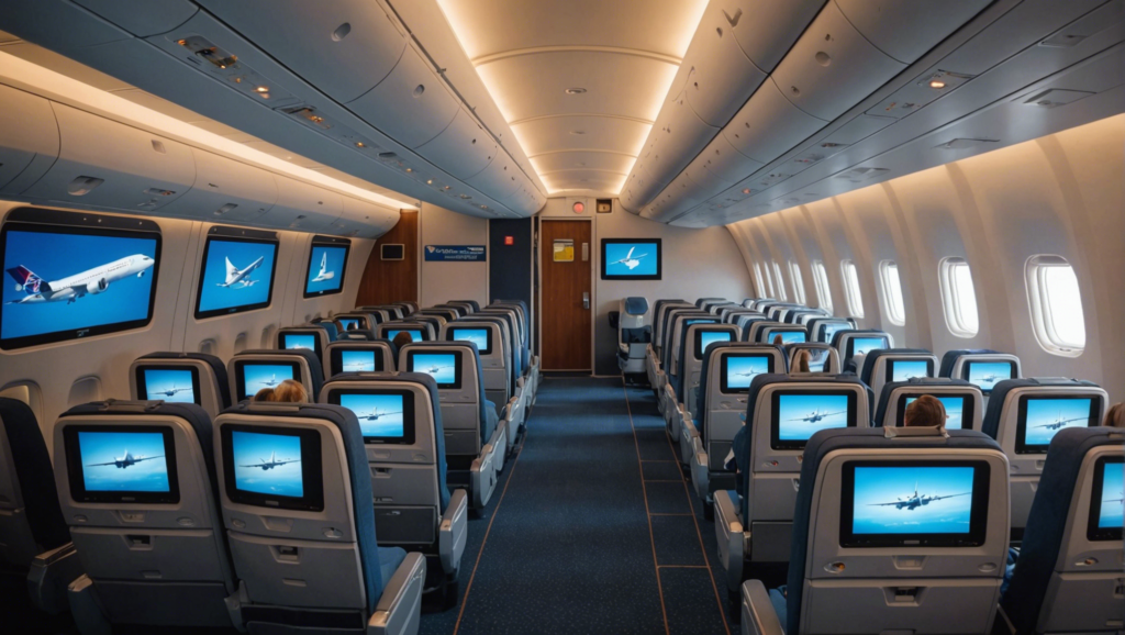 find out which airlines offer the largest in-flight entertainment screens. compare screen sizes and make the most of your trip with the best in-flight entertainment options.