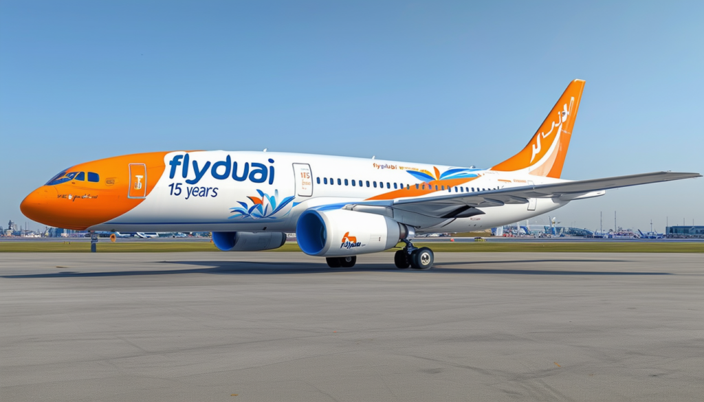 discover flydubai's special livery to celebrate 15 years in business in an exclusive and captivating design.