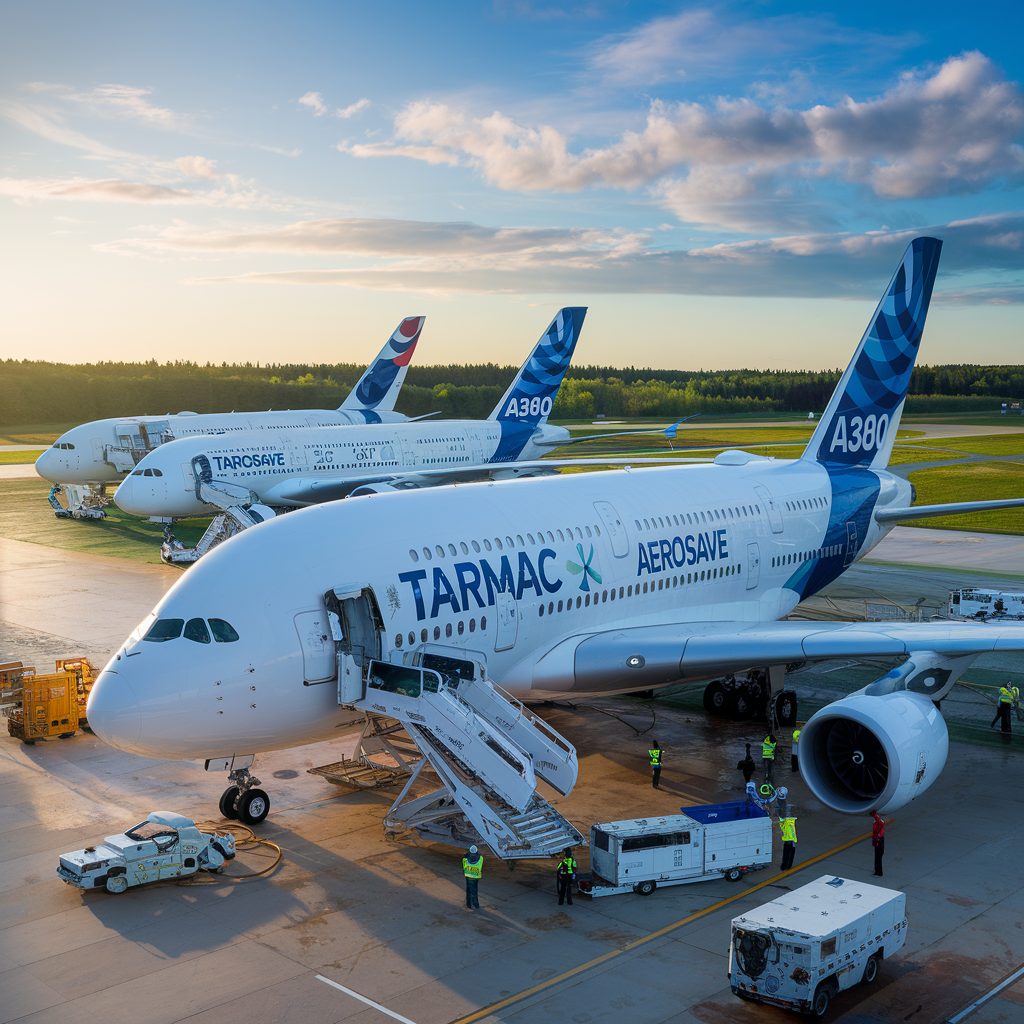 find out how tarmac aerosave is revolutionizing the aviation industry with an innovative partnership to recycle three airbus a380s, combining sustainability and technology for a greener future.