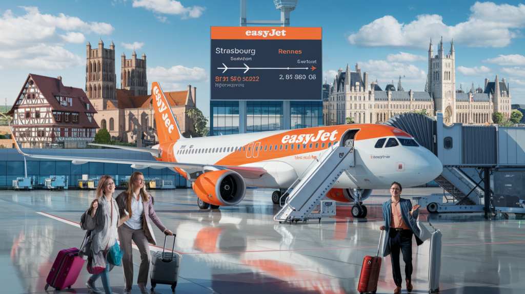 discover easyjet's new routes in france! from now on, travel easily between strasbourg and rennes. don't miss these new opportunities to explore these magnificent french cities.