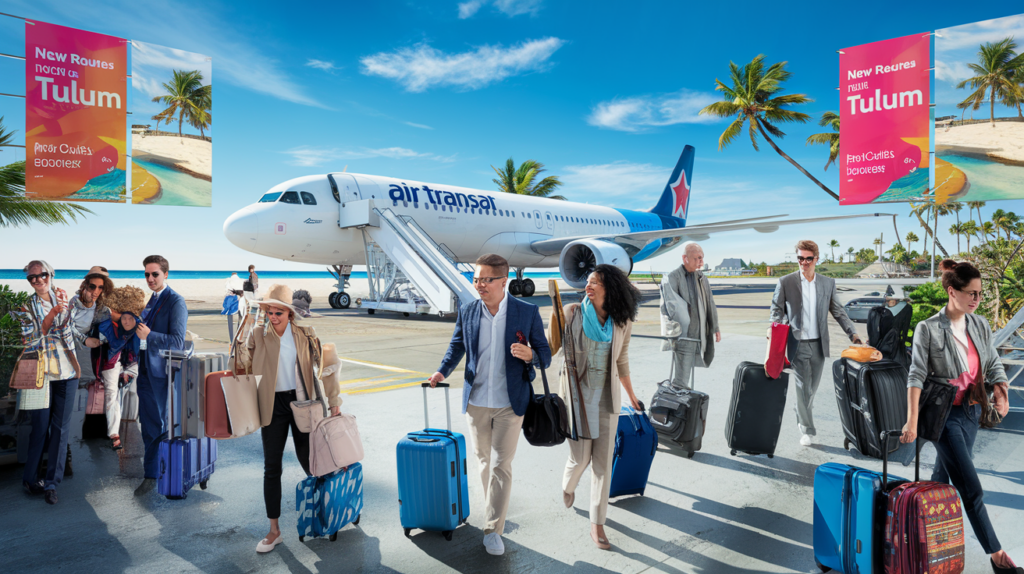 découvrez les nouvelles liaisons d'air transat vers tulum, au mexique, au départ de montréal et de québec. partez à la découverte des plages paradisiaques et de la culture vibrante de cette destination ensoleillée.