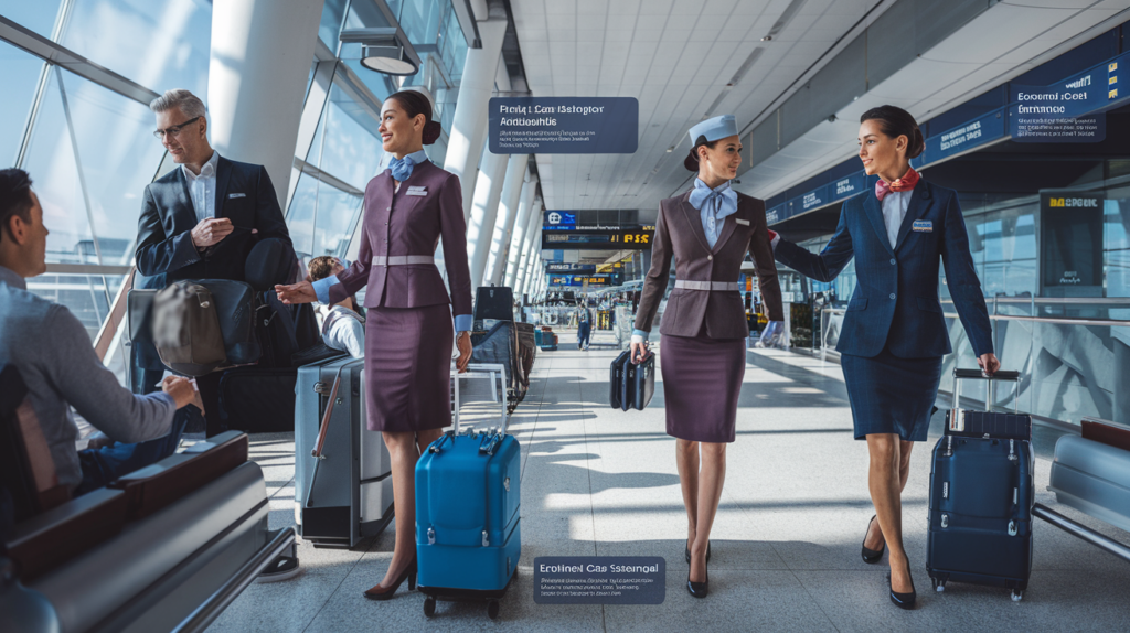 discover our practical guide to recognizing the different ranks of cabin crew. learn to identify the roles and responsibilities of each crew member, to better understand their contribution to passenger safety and comfort during flights.