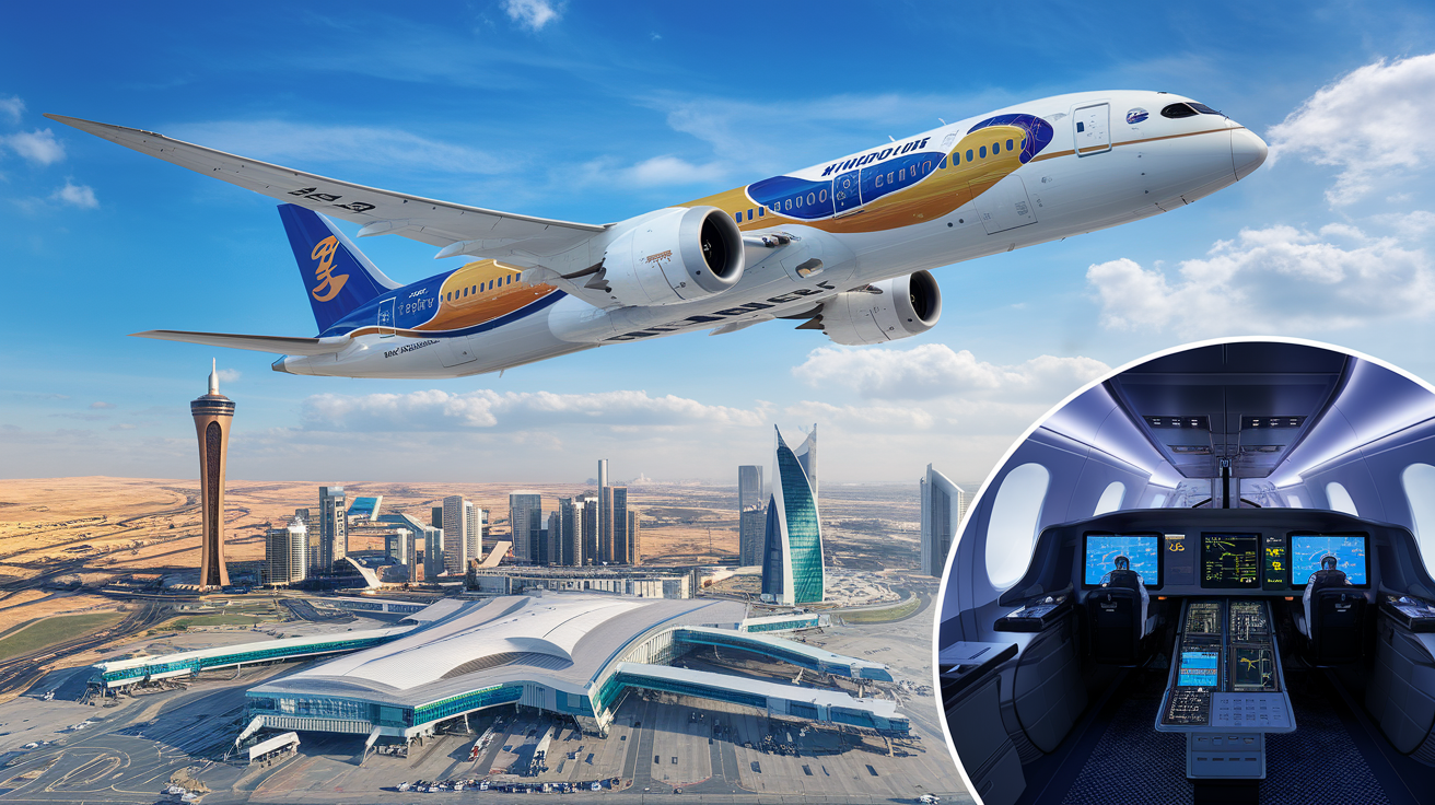 discover riyadh air's inaugural flight aboard the boeing 787-9 and the acquisition of an advanced simulator for the dreamliner, marking a milestone for the airline in innovation and passenger comfort.