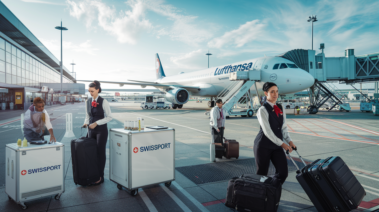 discover swissport, the lufthansa group's reliable ground services partner at heathrow airport. benefit from unrivalled expertise in flight operations management, guaranteeing quality service and an optimal experience for all passengers.