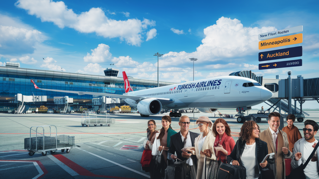 découvrez comment turkish airlines élargit son réseau avec l'ajout de nouveaux vols vers minneapolis et auckland, offrant ainsi aux voyageurs encore plus d'opportunités pour explorer le monde.