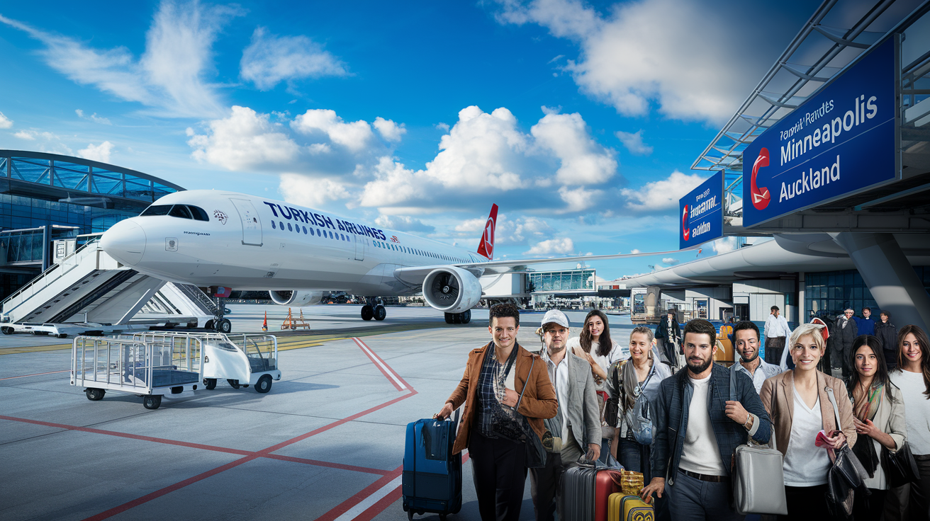 discover the new destinations offered by turkish airlines with the addition of flights to minneapolis and auckland. enjoy an enriching travel experience and explore new cultures thanks to this expanded network.