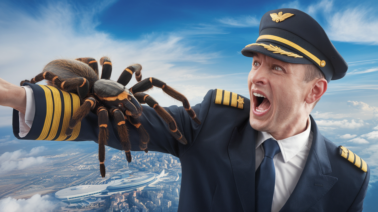 discover the incredible incident in which a tarantula bites an iberia pilot in mid-flight, just before landing at barajas airport. an astonishing story combining aviation and suspense, not to be missed!