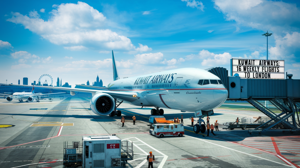 kuwait airways announces an increase in its connection to london with the addition of 16 weekly flights, offering greater flexibility and comfort to passengers wishing to travel between kuwait and the British capital.