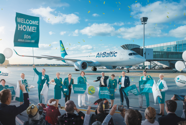 découvrez comment airbaltic célèbre l'arrivée de son 50ème airbus a220-300 à riga, marquant une étape importante dans l'expansion de sa flotte moderne et efficace, tout en renforçant son engagement envers l'aviation durable.